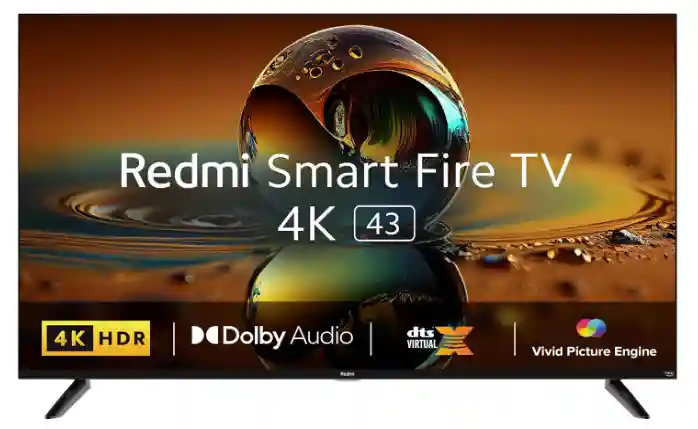  Redmi Xiaomi 108 cm (43 inches) 4K Ultra HD Smart LED Fire TV L43R8-FVIN (Black)